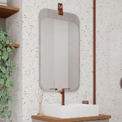 Espelho para Banheiro MGM Monet 48x80,5cm Branco - 22470.2