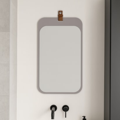 Espelho para Banheiro MGM Monet 48x80,5cm Platina - 22470.63