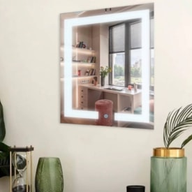 Espelho Reduna Touch Screen 60x60cm Quadrado com LED - PD2145