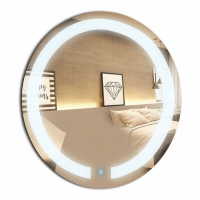 Espelho Reduna Touch Screen 60x60cm Redondo com LED - PD1674