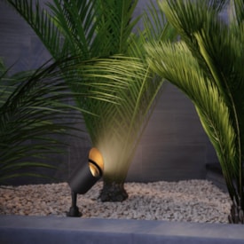 Espeto de Jardim LED Blumenau Lior 7W GU10 MR16 IP65 34cm Preto - 12086501