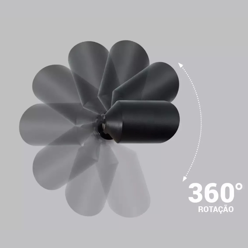 Espeto LED MBLED 7W 3000K Preto Ip65 - 6165