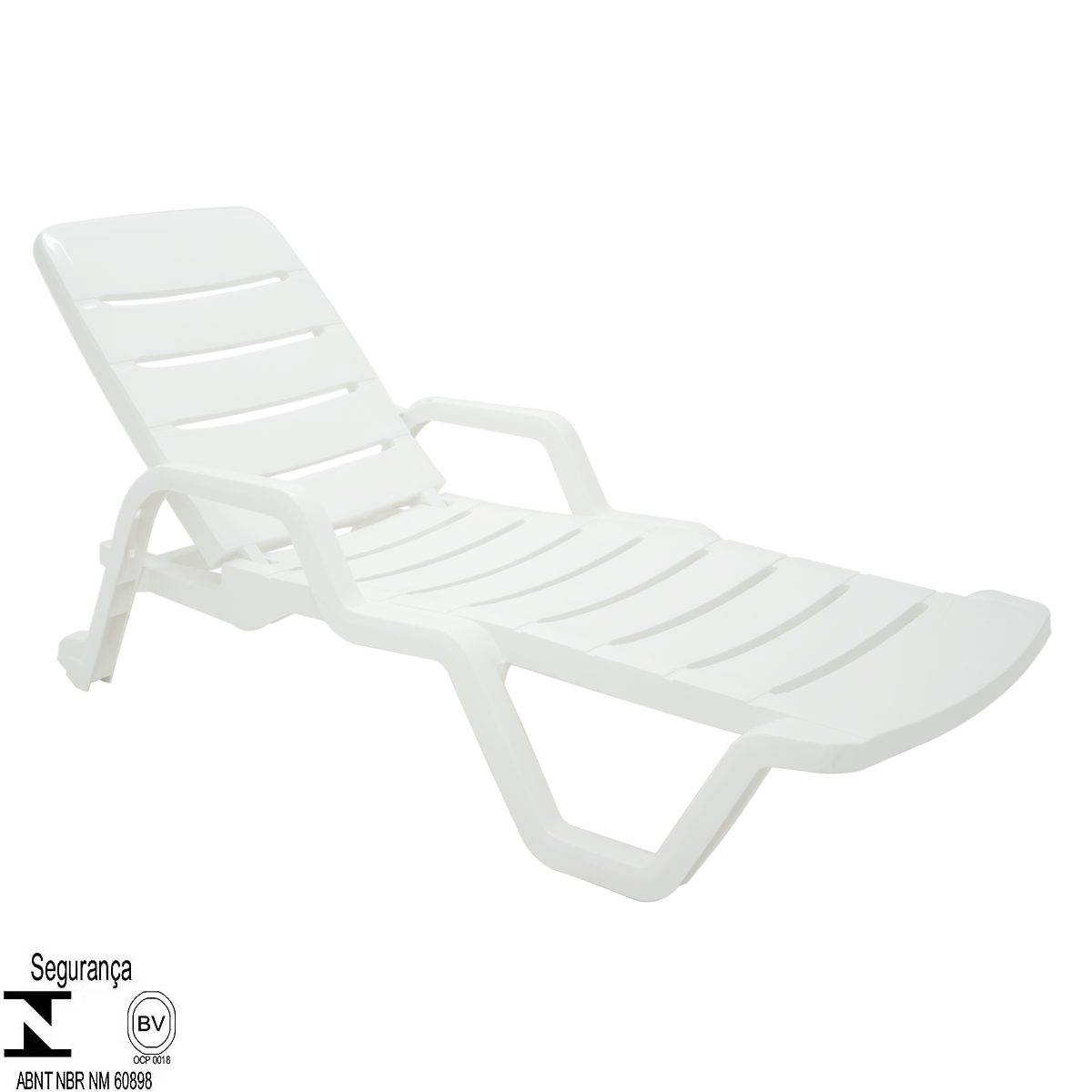Espreguiçadeira Tramontina Leblon em Polipropileno Branco