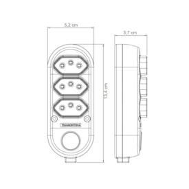 Extensão Múltipla 3 Tomadas 2P+T 10 A 250 V Tramontina 5 m - 57504021