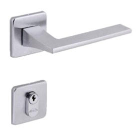 Fechadura de Porta Externa Arouca Verona Stilo 40mm Cromada Escovada
