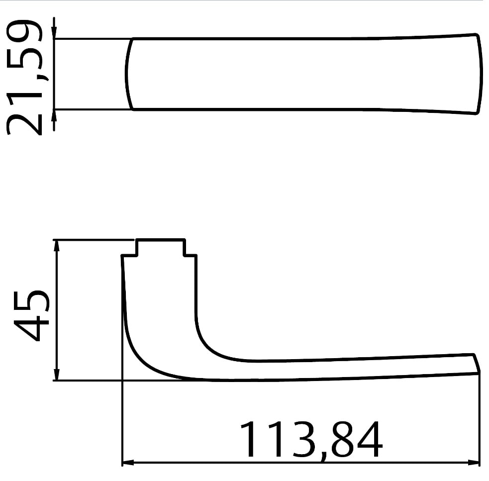 Fechadura de Porta Externa La Fonte 245 ST1 40mm Roseta Inox