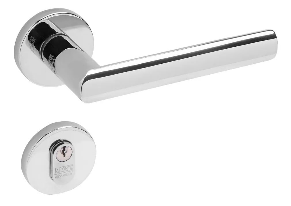 Fechadura de Porta Externa La Fonte 880 Inox Polido - 18017/039