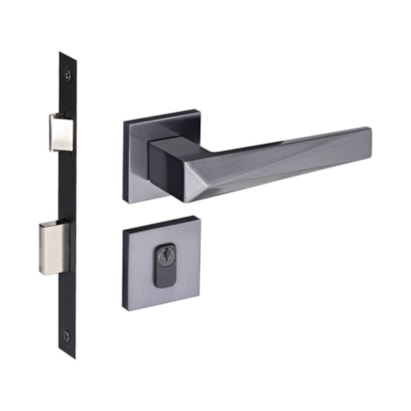 Fechadura de Porta Externa Pado Ascot 55mm RQ2 Grafite Escovado - 54025160