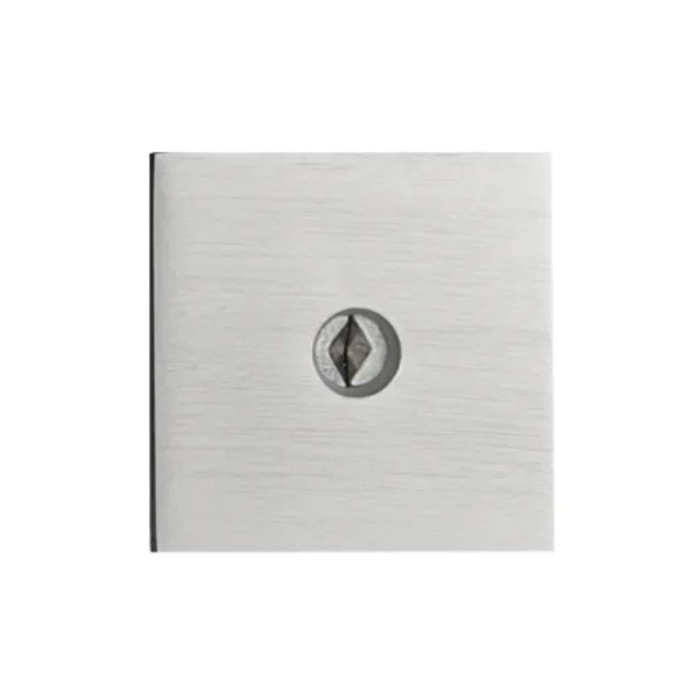 Fechadura de Porta Externa Pado Quadrada Cromada Acetinada ZM 1500 - 57017872