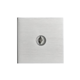Fechadura de Porta Externa Pado Quadrada Cromada Acetinada ZM 1500 - 57017872