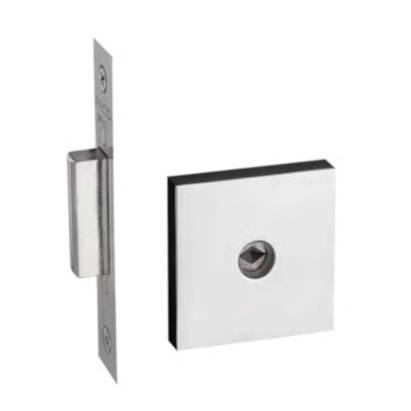 Fechadura de Porta Externa Pado Quadrada Cromada ZM 1500 - 57017869