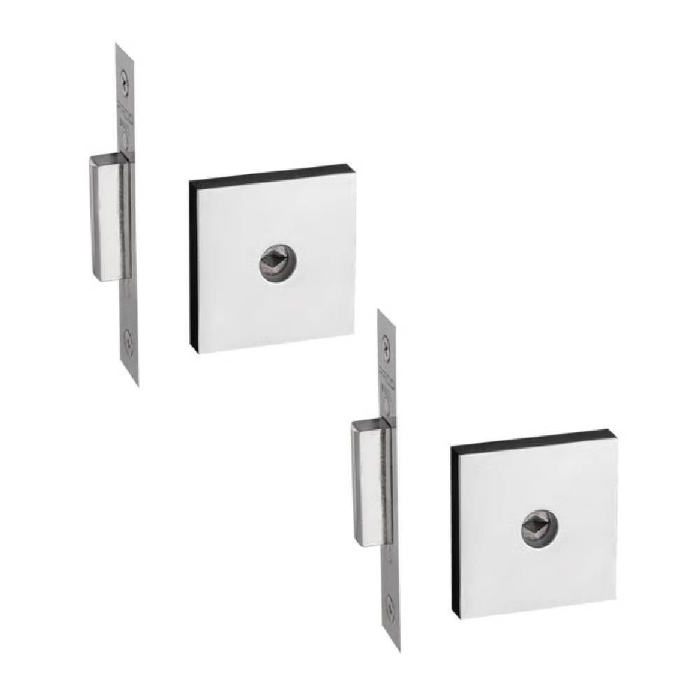 Fechadura de Porta Externa Pado Quadrada Cromada ZM 1500 - 57017869