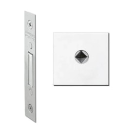 Fechadura de Porta Externa Pado Quadrada Cromada ZM 1500 - 57017869