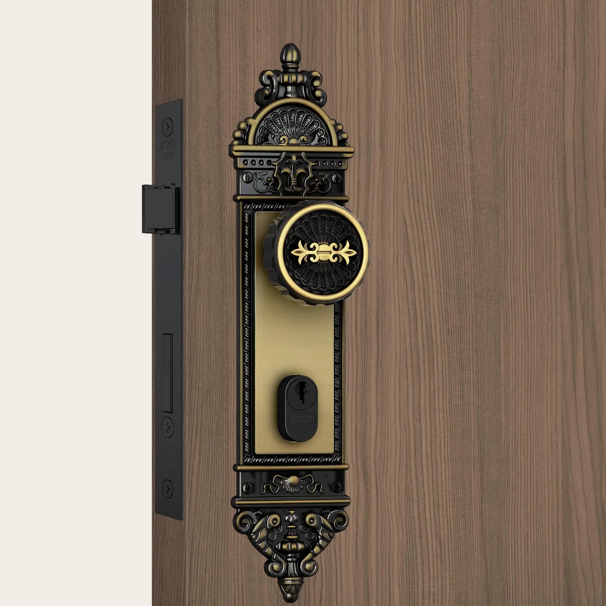 Fechadura de Porta Externa Stam Colonial 1501/06 55mm - 33863