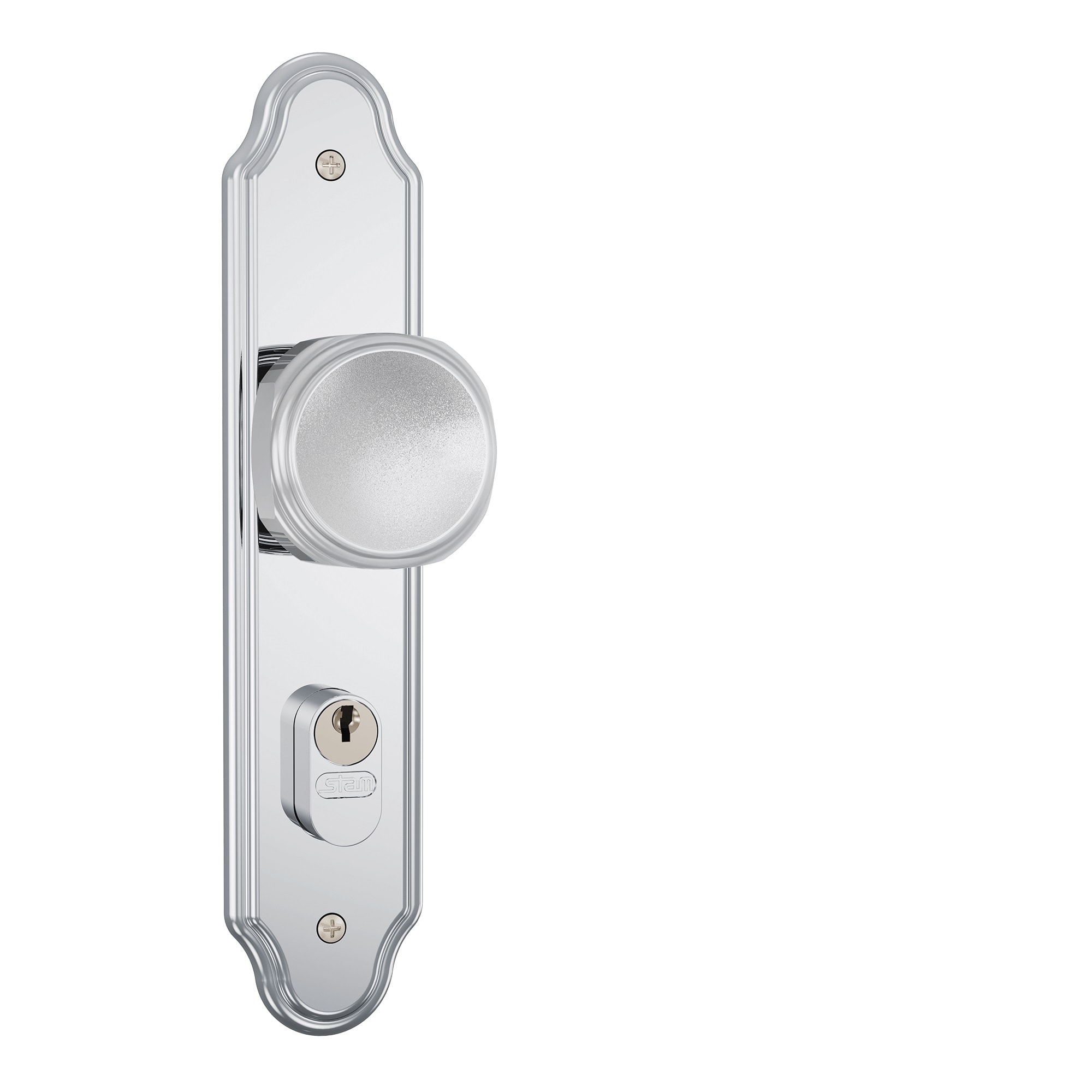 Fechadura de Porta Externa Stam Fano 803/02 40mm Inox Polido - 35015