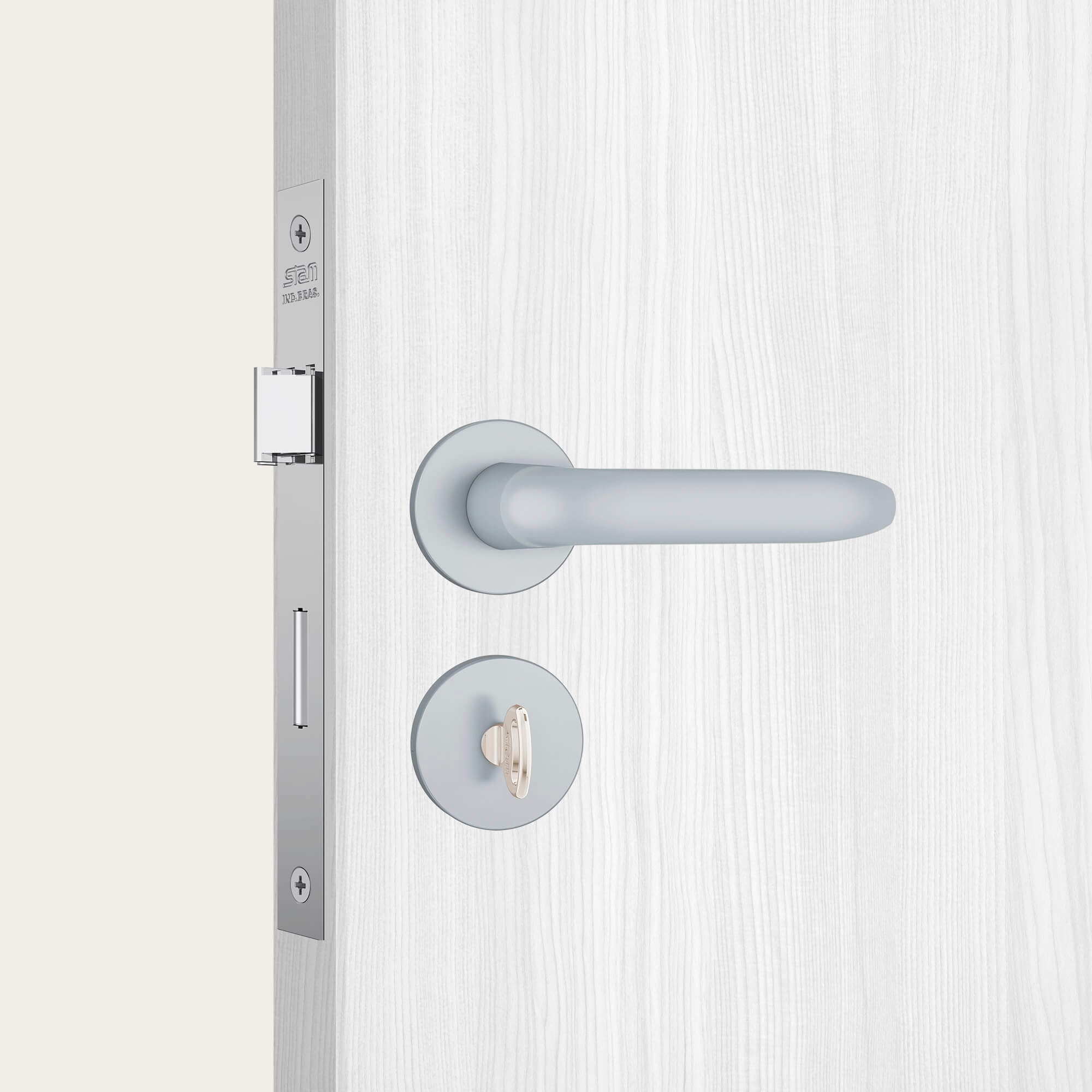 Fechadura de Porta Externa Stam Fano 803/11 40mm Acetinado - 35252