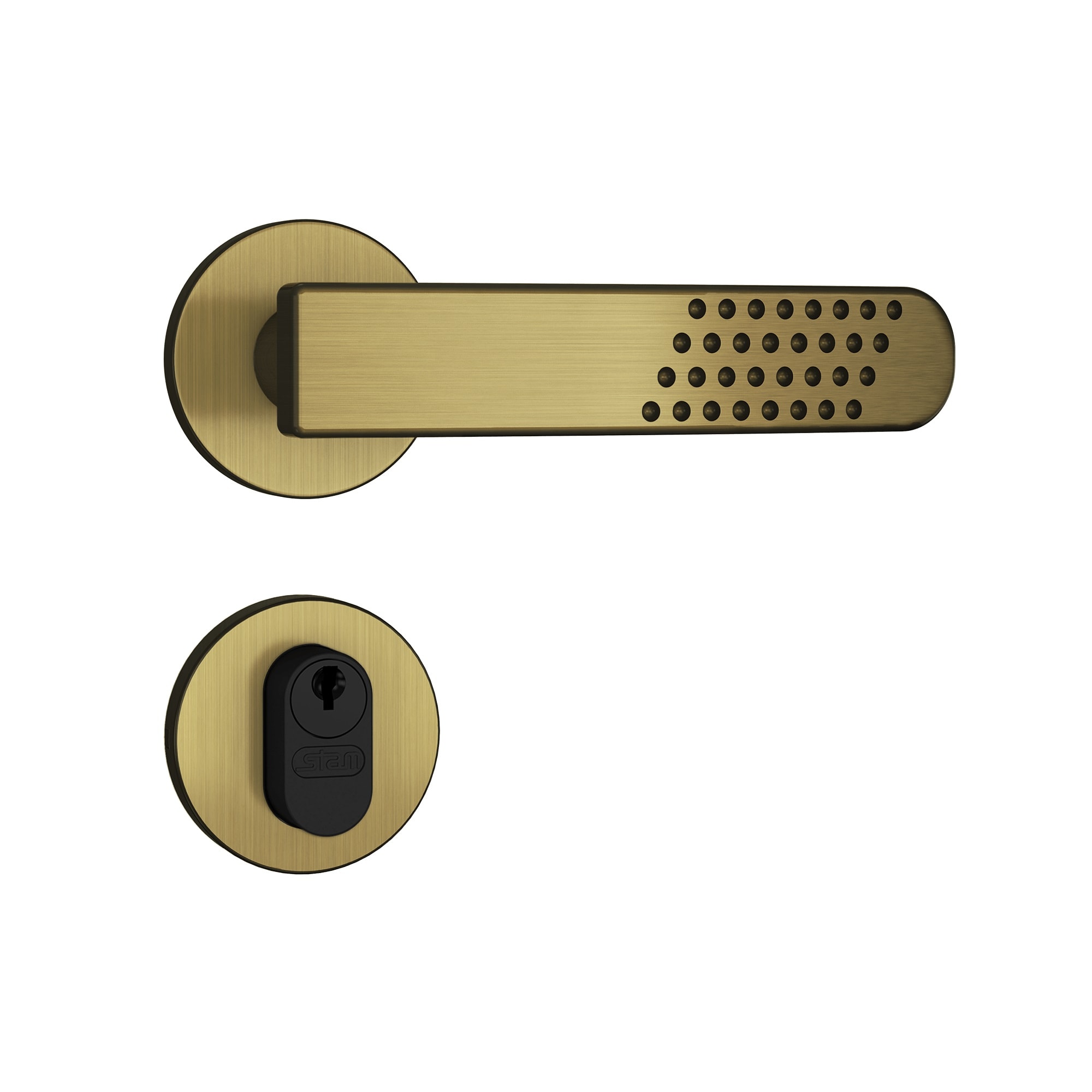 Fechadura de Porta Externa Stam Fano Cilindro Gorje 803/21 40mm Oxidado - 34950