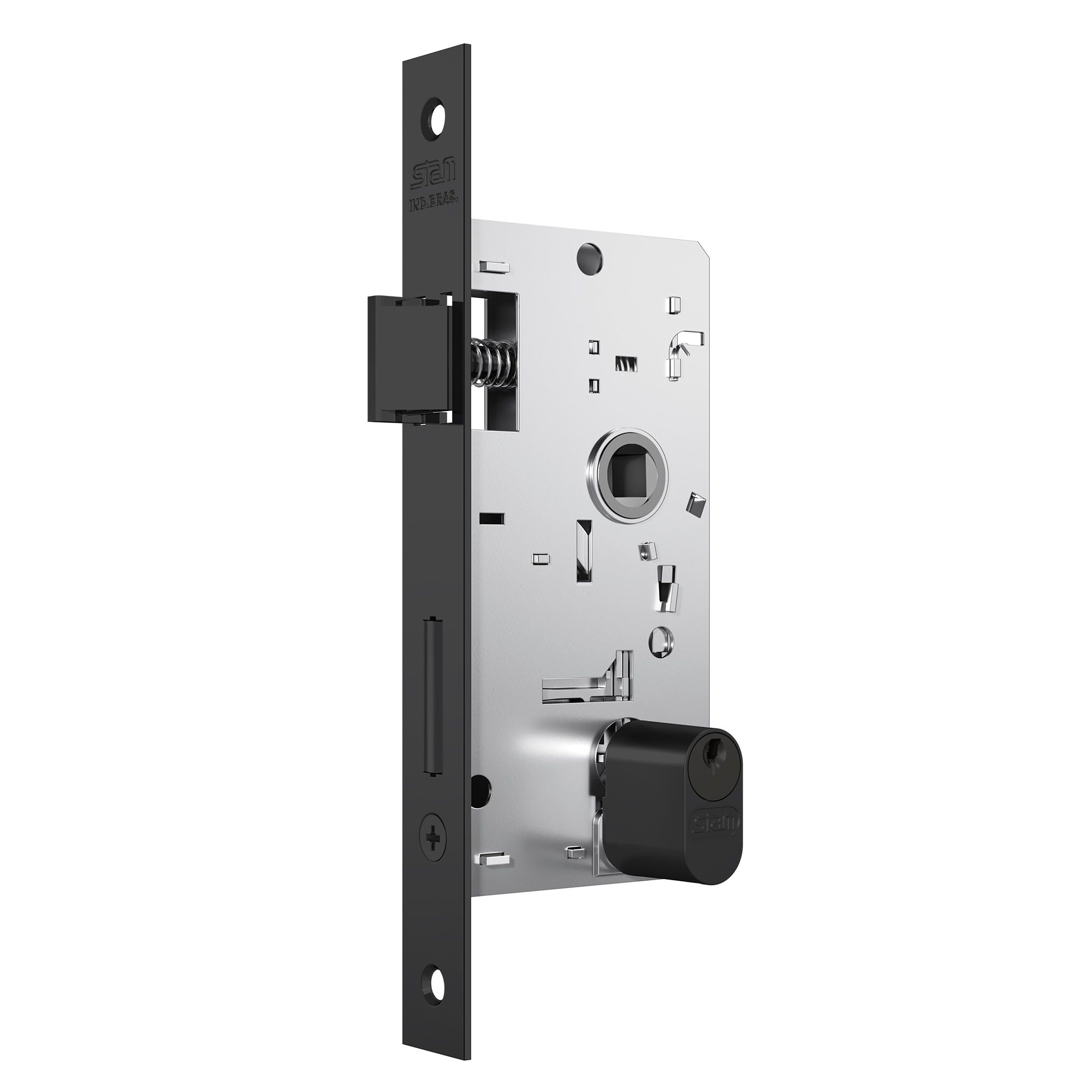 Fechadura de Porta Externa Stam Novara 1801/21 40mm Antique - 35100