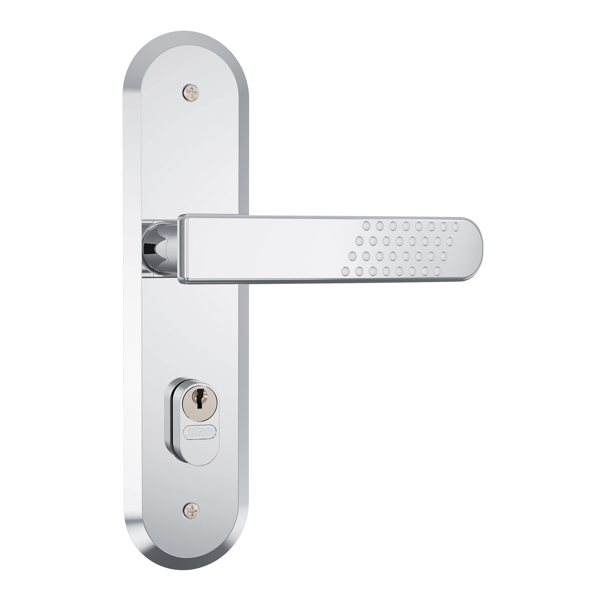 Fechadura de Porta Externa Stam Novara 1801/21 40mm Inox - 35274