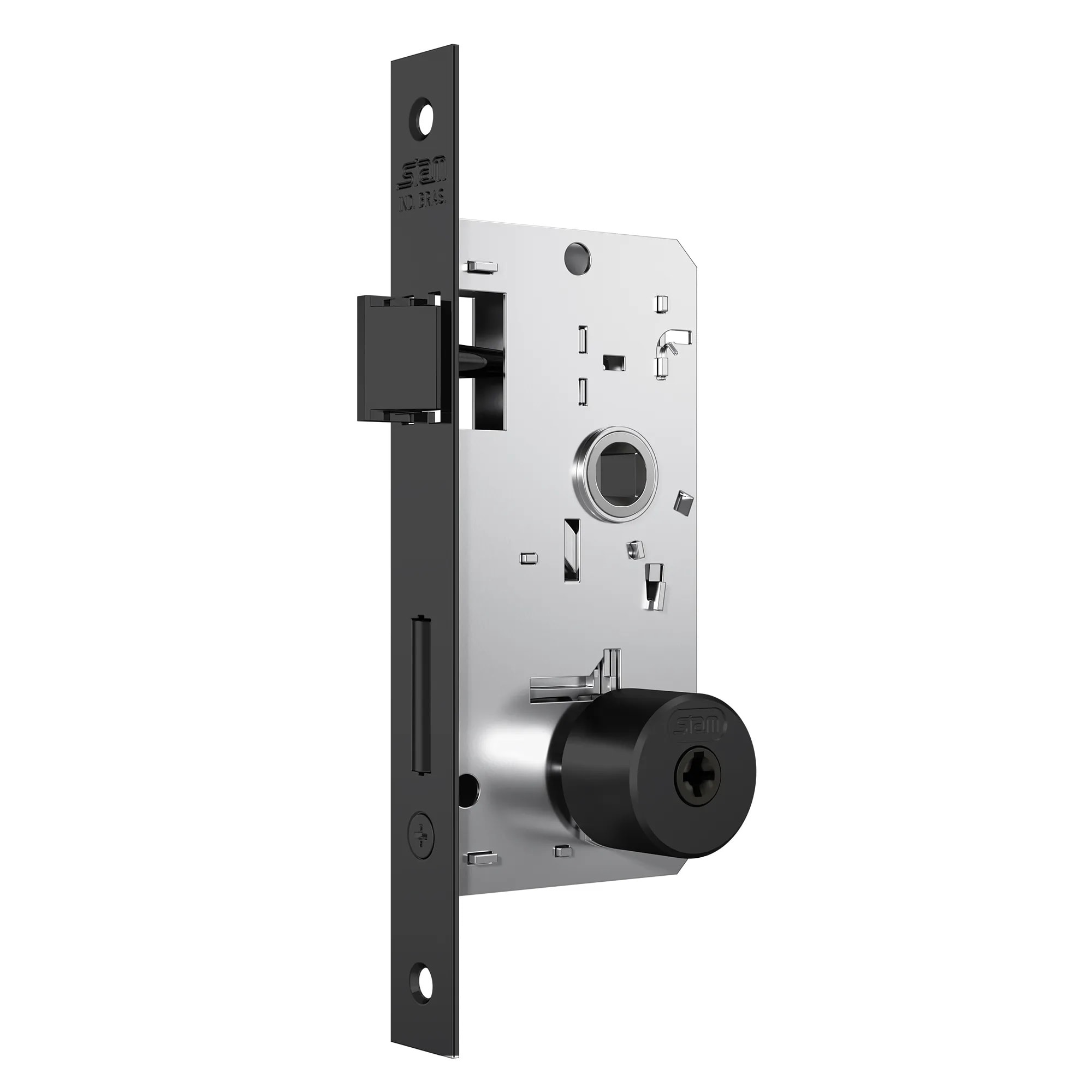 Fechadura de Porta Externa Stam Parma 1800/21 40mm Oxidado - 11297