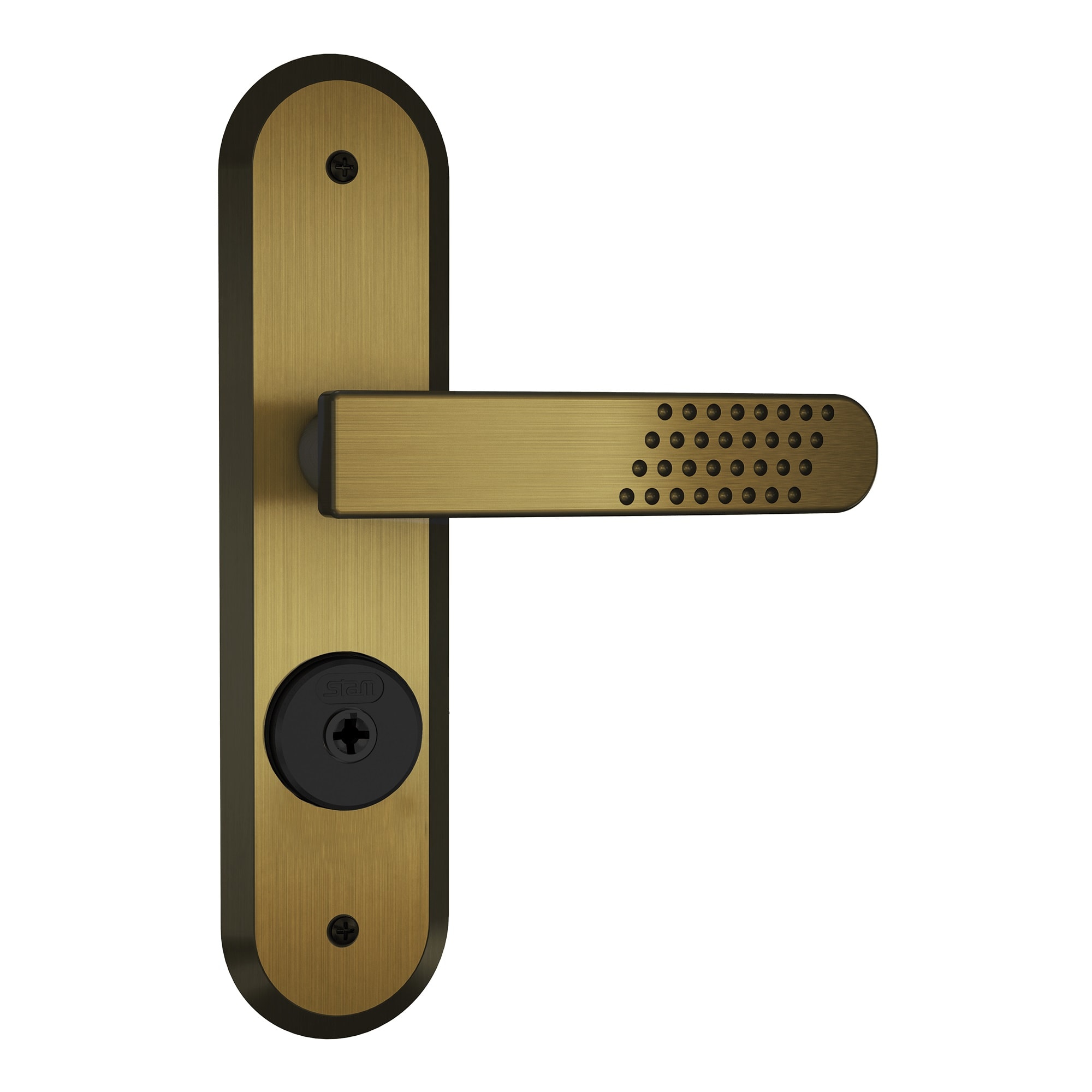 Fechadura de Porta Externa Stam Parma 1800/21 40mm Oxidado - 11297