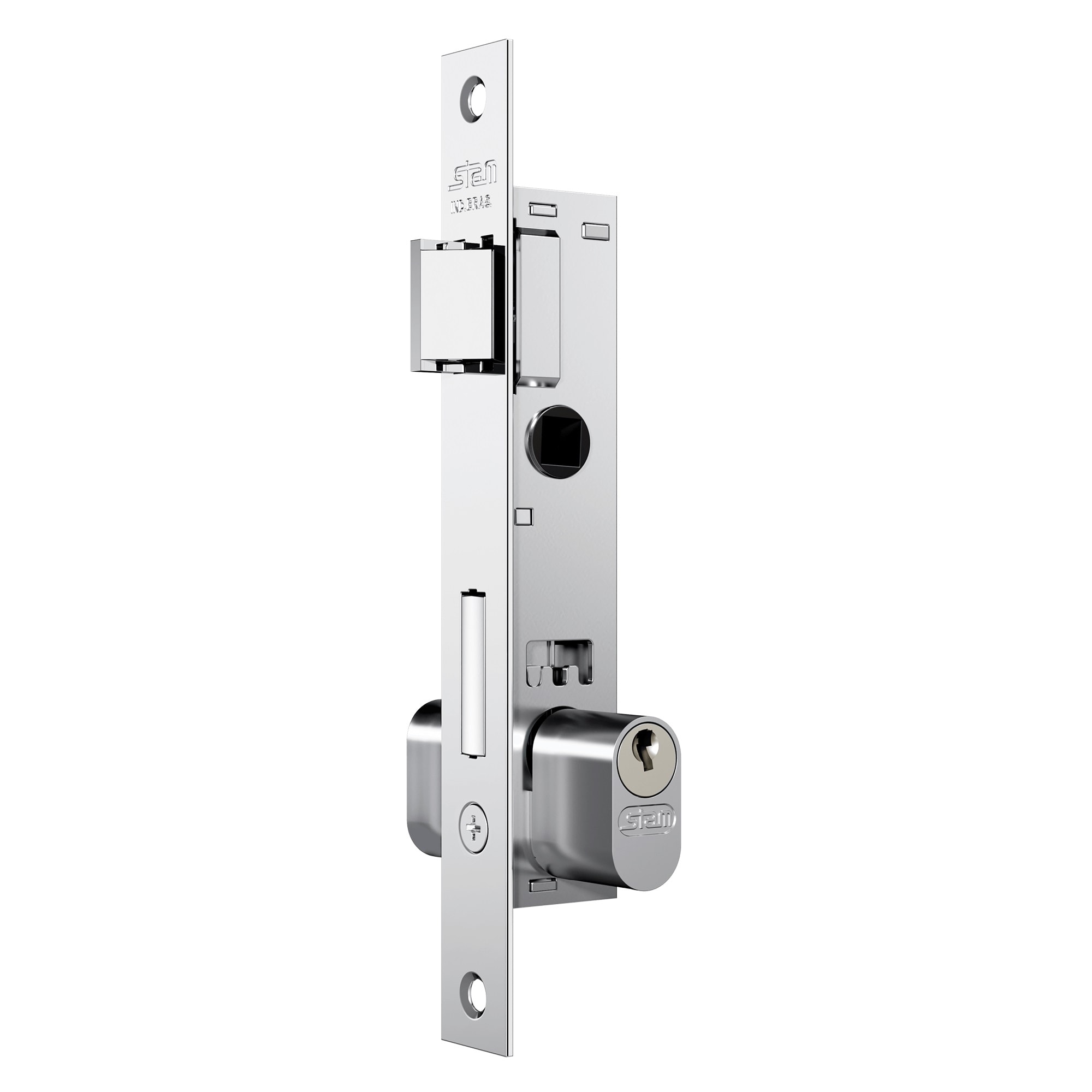 Fechadura de Porta Externa Stam Unna 401/07 11mm Inox Polido - 71401