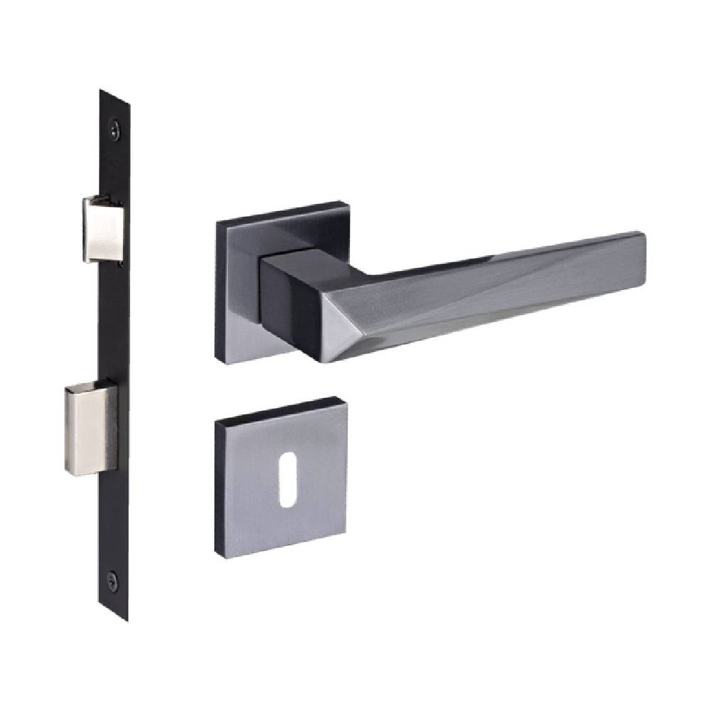 Fechadura de Porta Interna Pado Ascot 55mm RQ2 Grafite Escovada - 54025162