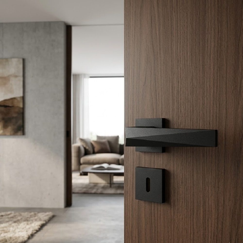 Fechadura de Porta Interna Pado Ascot 55mm RQ2 Preto Texturizado - 54025122