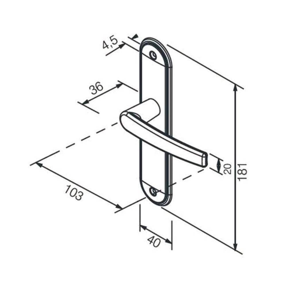 Fechadura de Porta Interna Pado Concept 401-40CI - 54025824