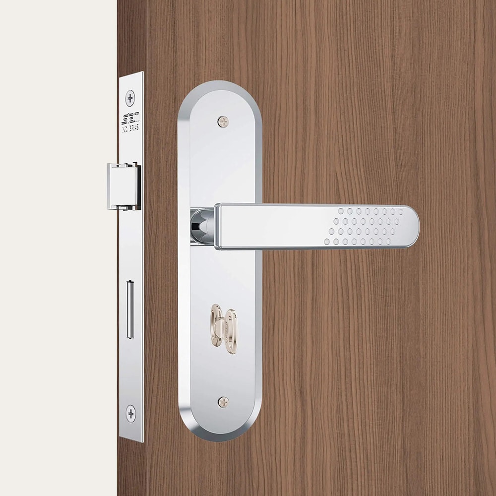 Fechadura de Porta Interna Stam 1810/21 40mm Aço Inox - 11332