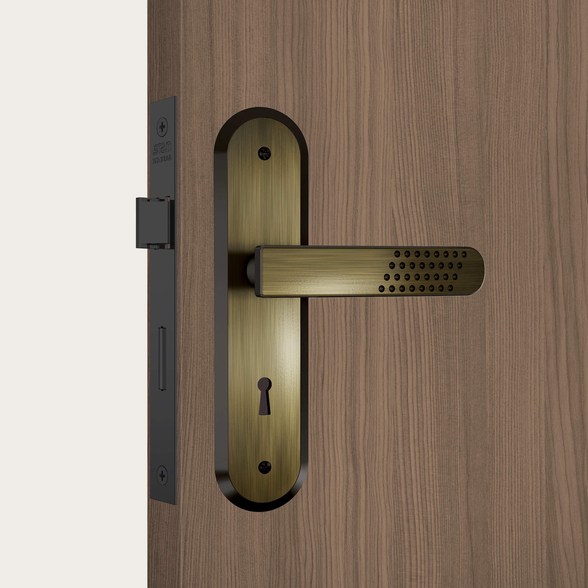 Fechadura de Porta Interna Stam Novara 1810/21 40mm Antique - 11331