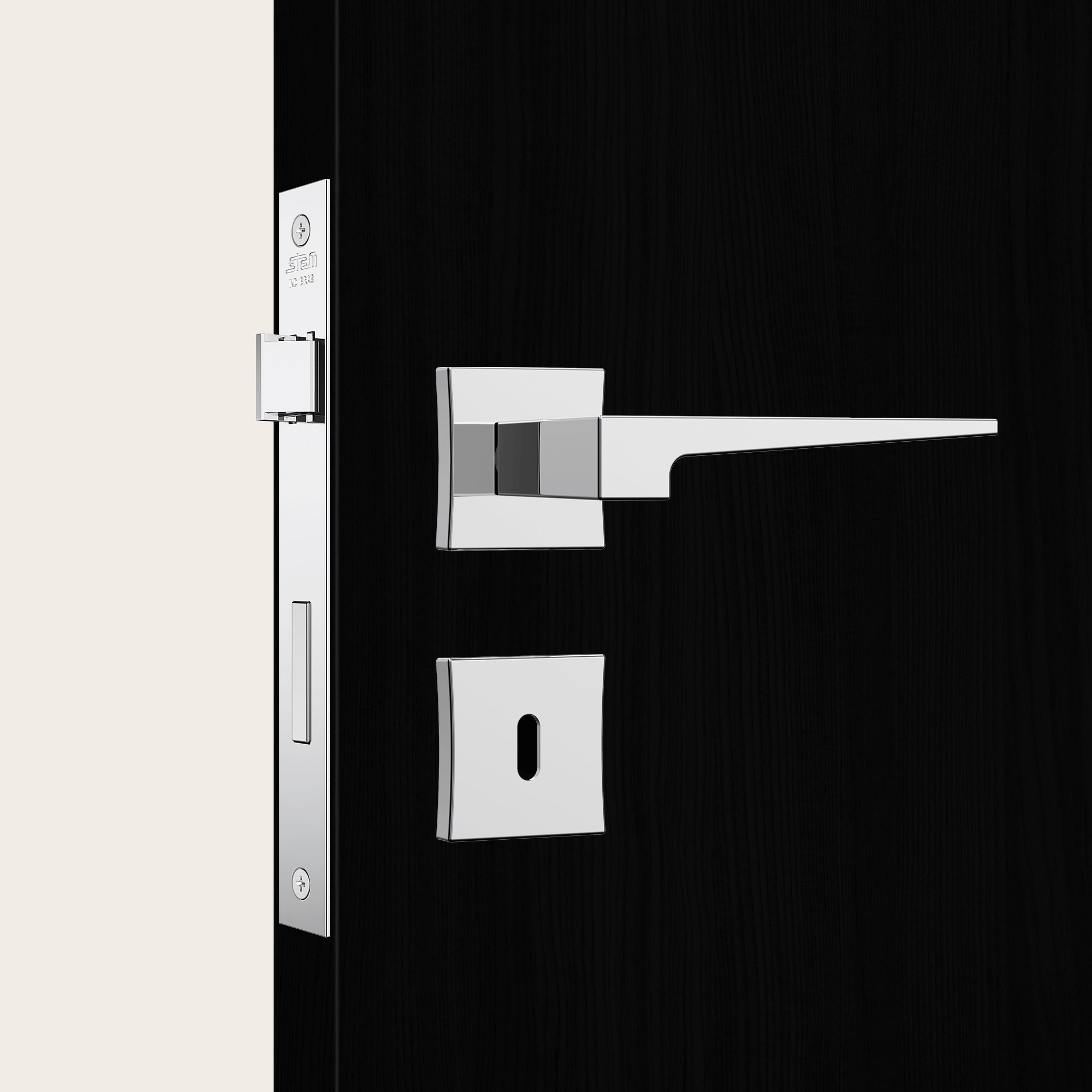 Fechadura de Porta Interna Stam Polaris 3200 55mm Cromada - 30026