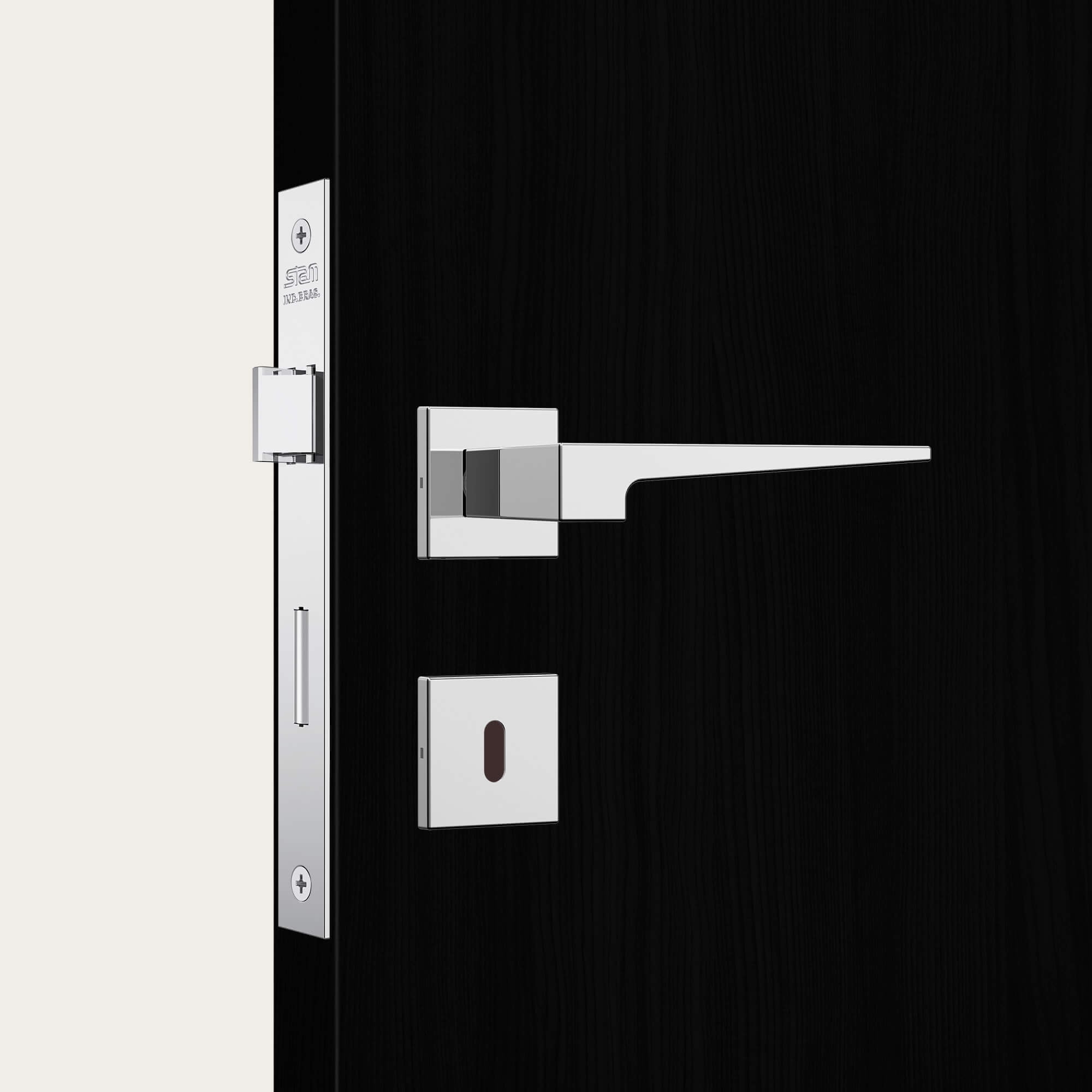 Fechadura de Porta Interna Stam Polaris 40mm Inox Polido - 38230