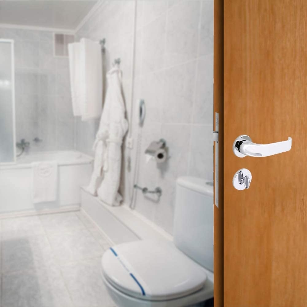 Fechadura de Porta para Banheiro Arouca Verona Una-Z 40mm Cromada