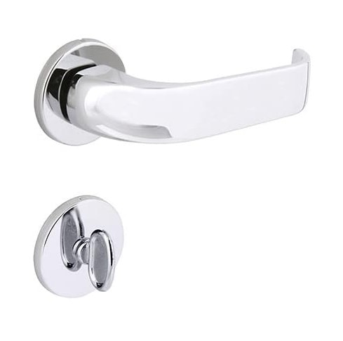 Fechadura de Porta para Banheiro Arouca Verona Una-Z 40mm Cromada