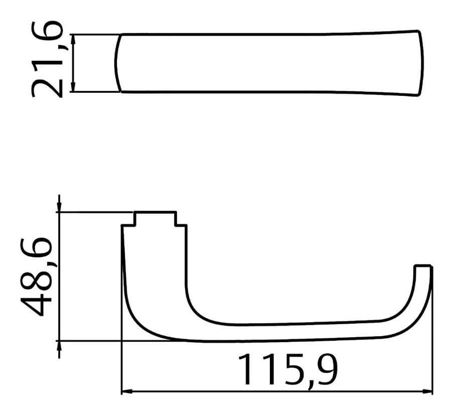 Fechadura de Porta para Banheiro La Fonte 246 ST1 40mm Roseta Inox