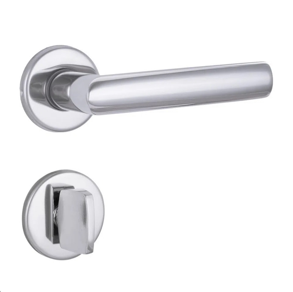 Fechadura de Porta para Banheiro La Fonte 880 Inox Polido - 18019/039