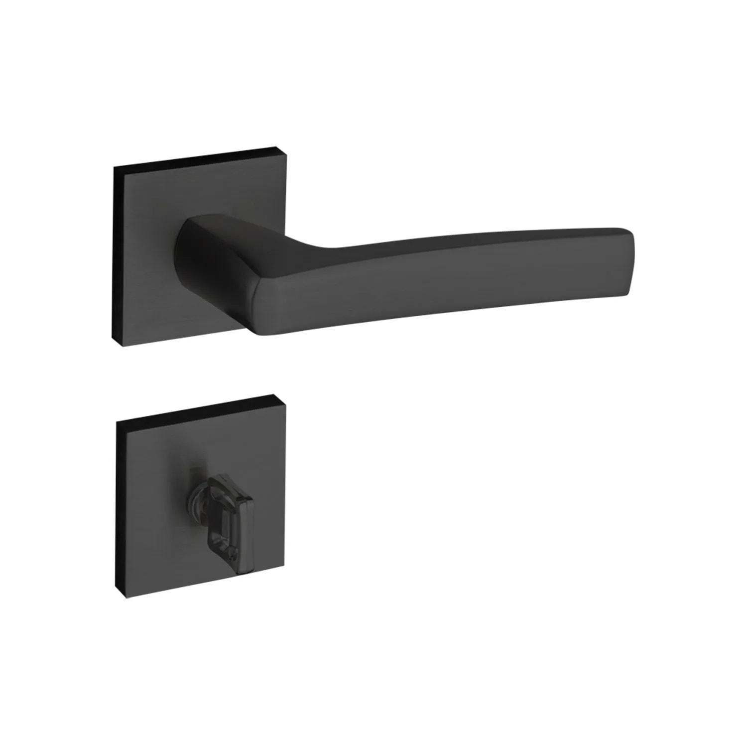 Fechadura de Porta para Banheiro Pado Acqua Star 55mm RQ2 Preta - 54024882