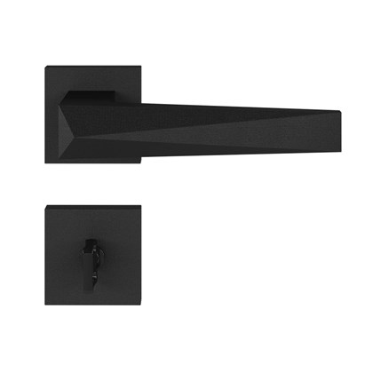 Fechadura de Porta para Banheiro Pado Ascot 55mm RQ2 Preta - 54025129
