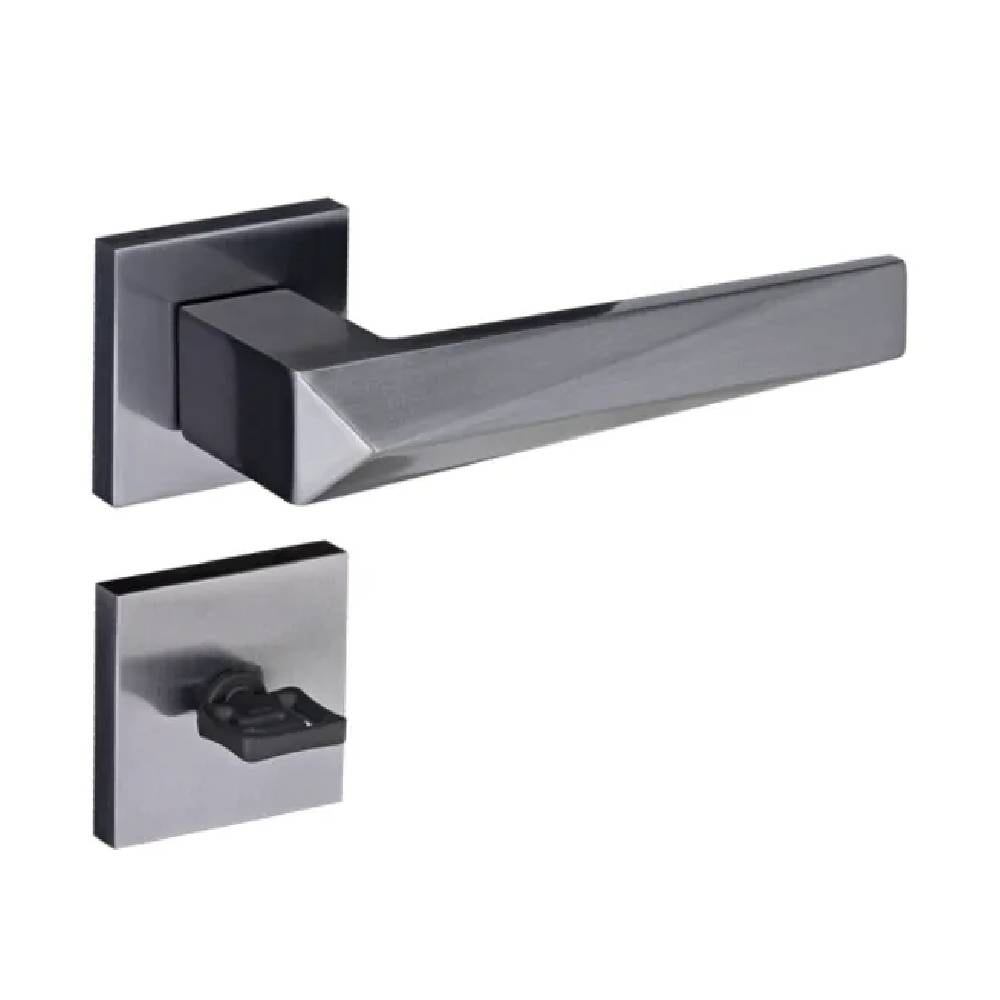 Fechadura de Porta para Banheiro Pado Ascot RQ2 Grafite Escovado - 54025164