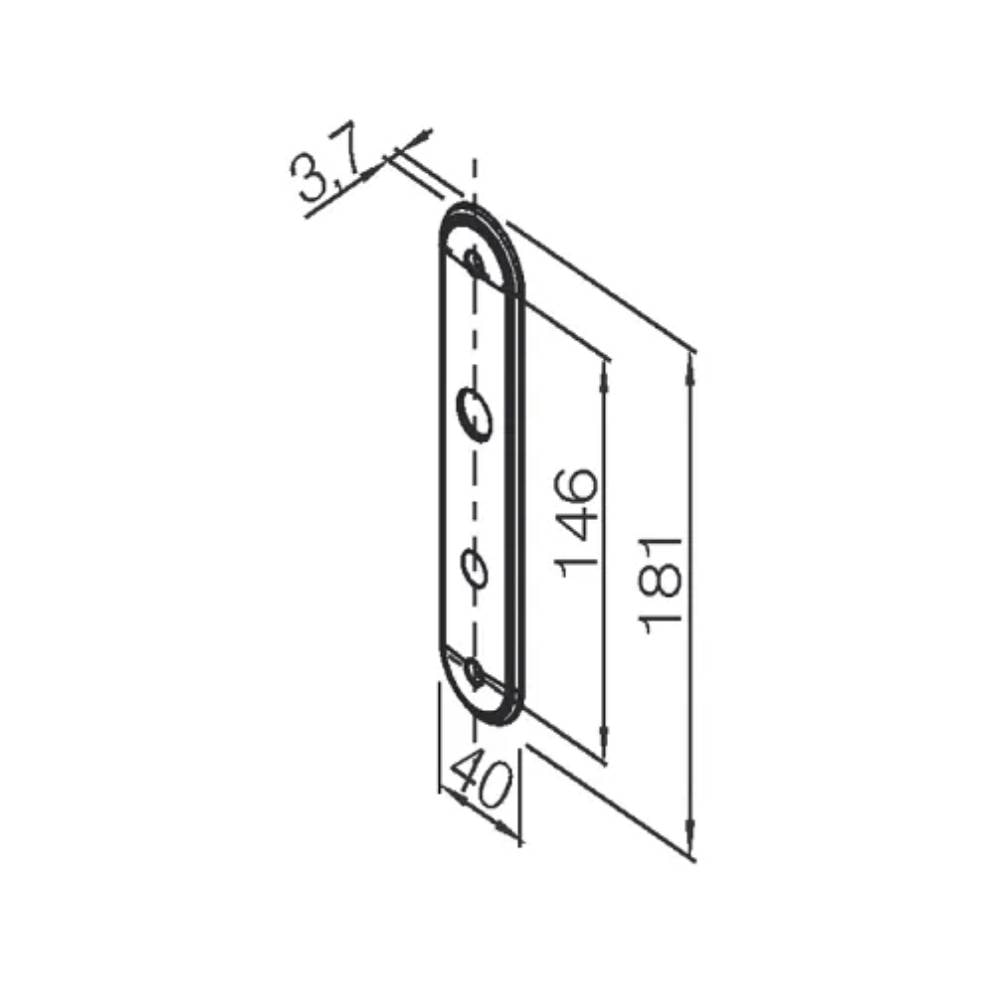 Fechadura de Porta para Banheiro Pado Concept 401-40CB - 54025912