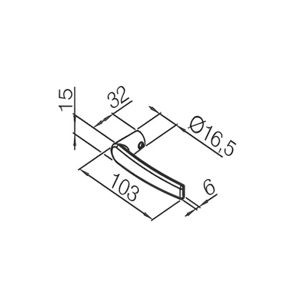 Fechadura de Porta para Banheiro Pado Concept 401-40CB - 54025912