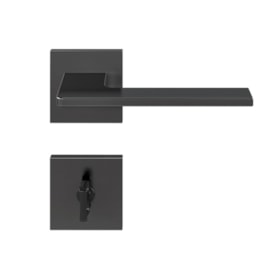 Fechadura de Porta para Banheiro Pado Sara 40mm RQ3 Preto Texturizado - 54024044