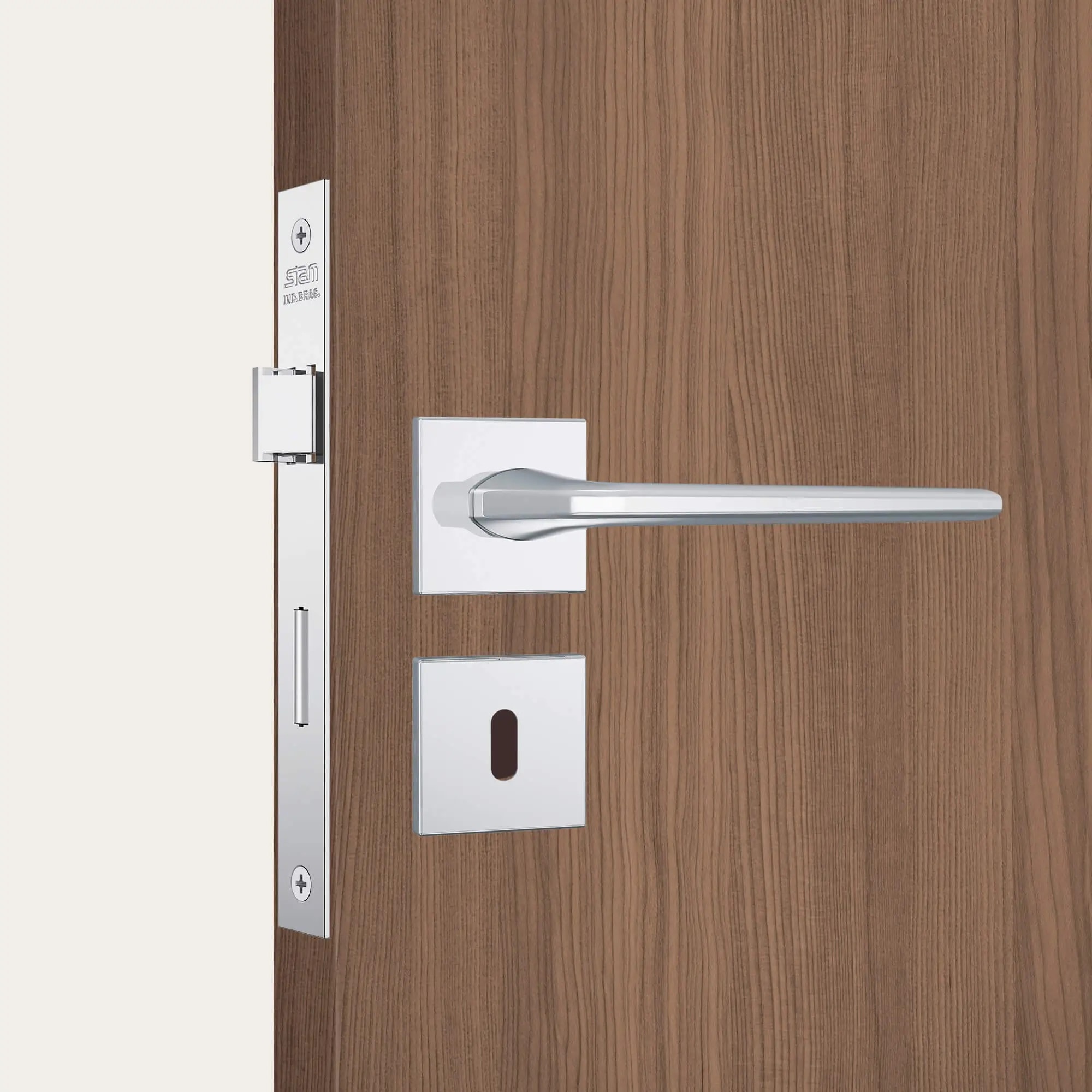 Fechadura de Porta para Banheiro Stam Fano 813/27 RQ1I 40mm Inox Polido - 38500