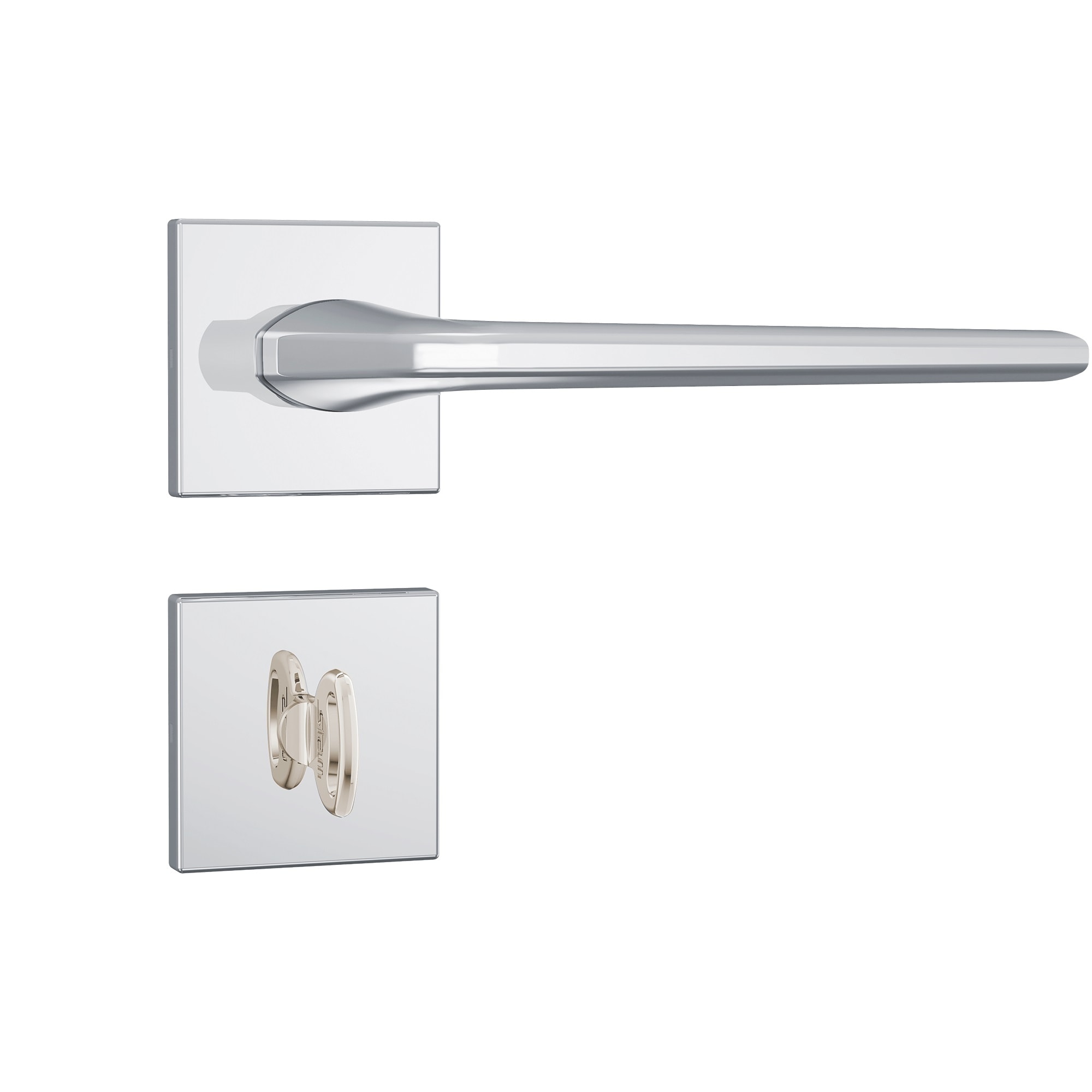 Fechadura de Porta para Banheiro Stam Fano 823/27 RQ1l 40mm Inox Polido - 38578