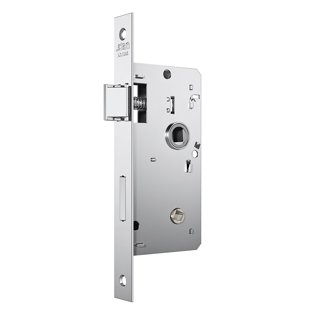 Fechadura de Porta para Banheiro Stam Novara Inox - Construmarques