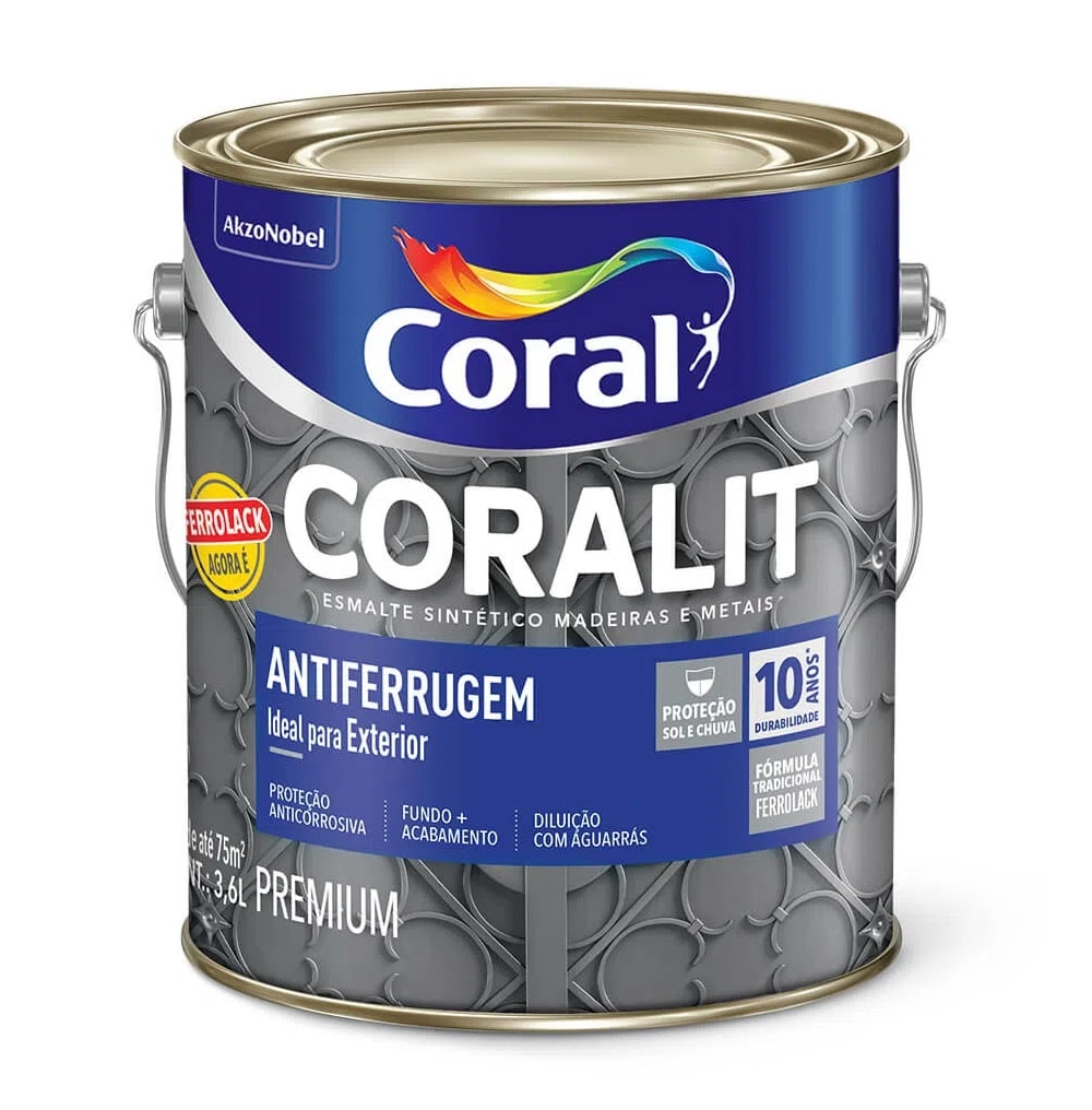 Ferrolack Ypiranga Cinza 3,6L