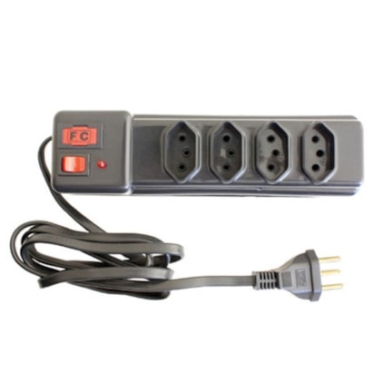 Filtro de Linha New 4 Tomadas com Chave Cabo 1,2M Petra - 226031