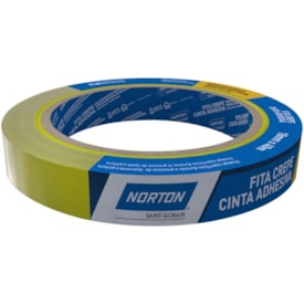 Fita Crepe Automotiva Norton Reparo e Restauração 18mmX40M Amarela - 66261164298