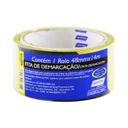 Fita Demarcação Norton 48mmx14M Amarela